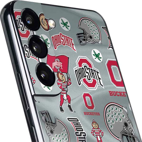 Ohio State University Pattern Galaxy S22 Plus Skin